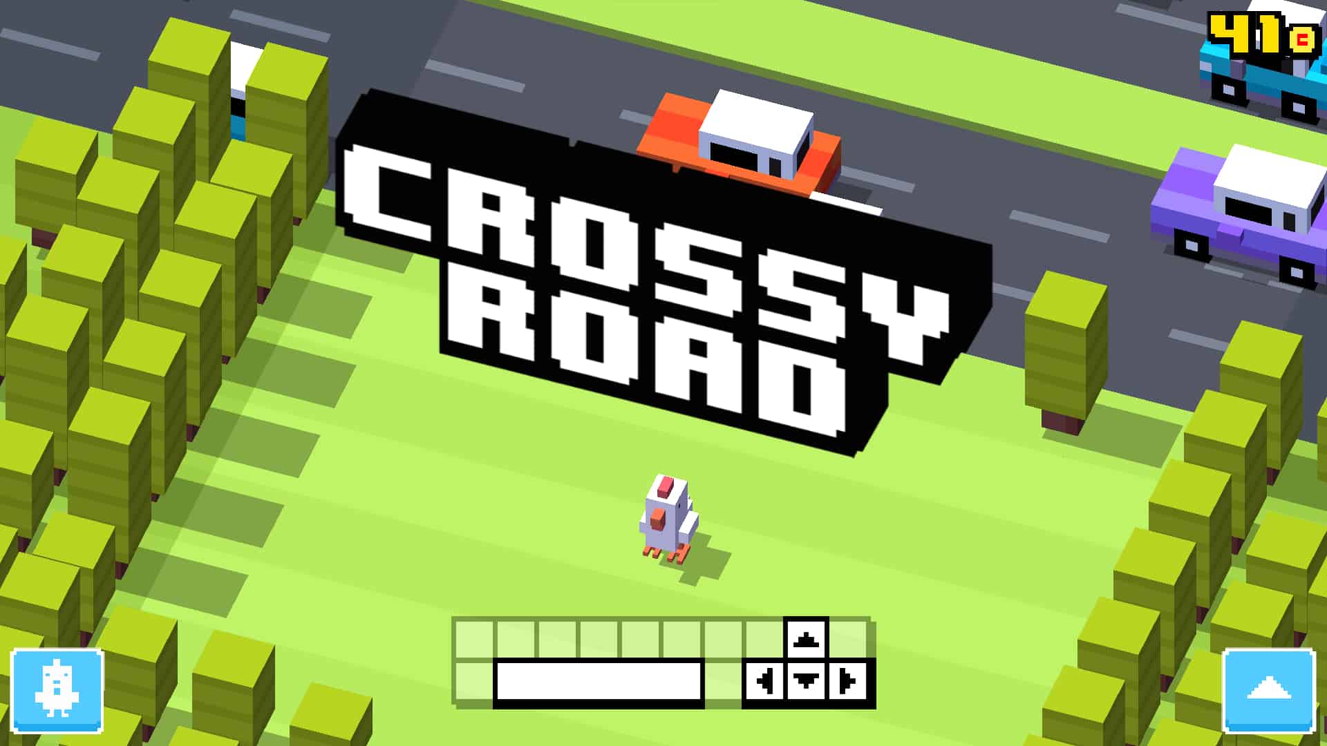 An in-game screenshot from Crossy Road.