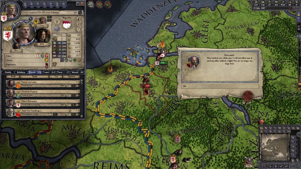 A Steam promotional image for Crusader Kings II.