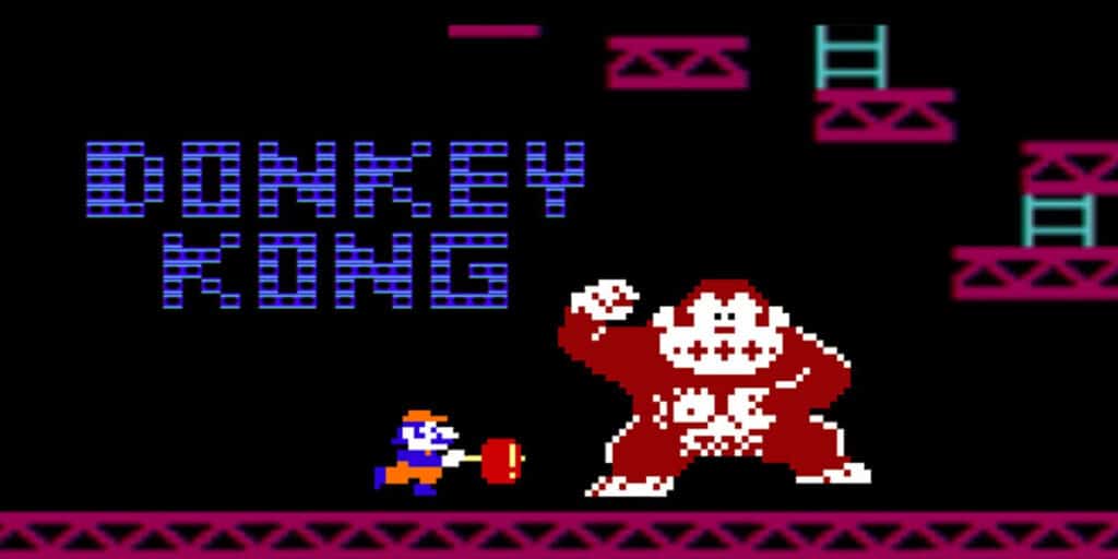 A promotional image for Donkey Kong.