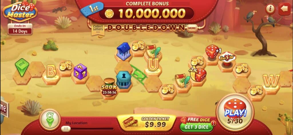 An in-game screenshot from DoubleDown Casino.