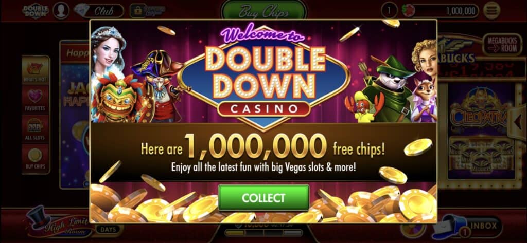 An in-game screenshot from DoubleDown Casino.