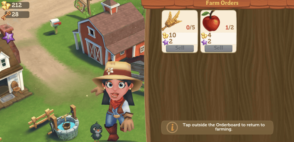 An in-game screenshot from FarmVille 2.