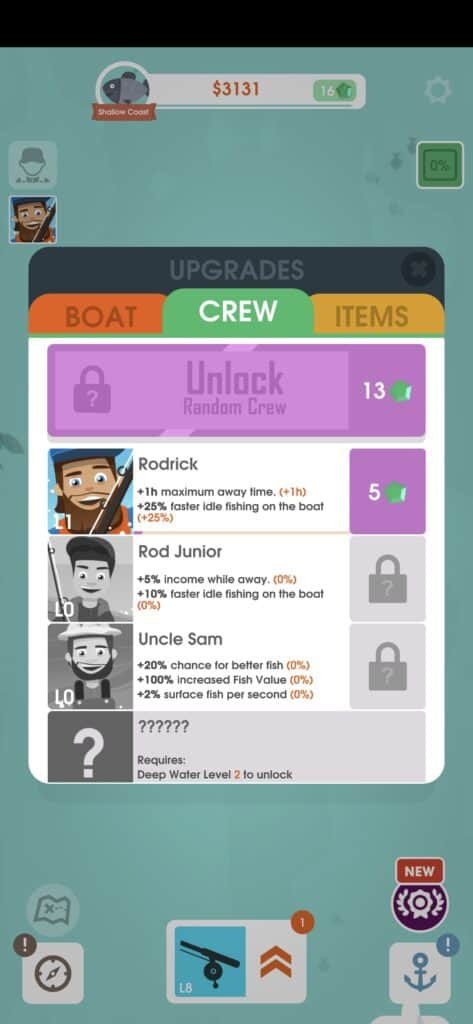 Crew Members in Hooked Inc.