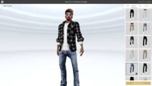 Character creation in IMVU.