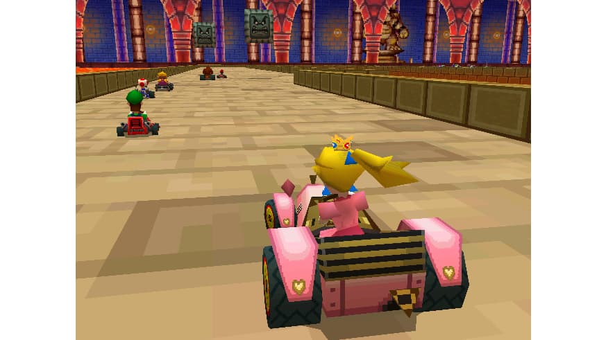 An in-game screenshot from Mario Kart DS.