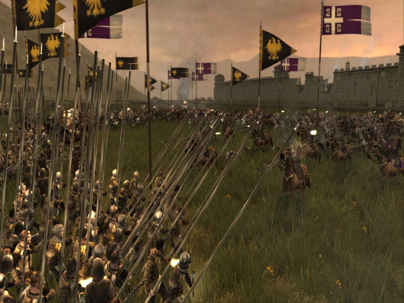 Pikemen in Medieval II: Total War.