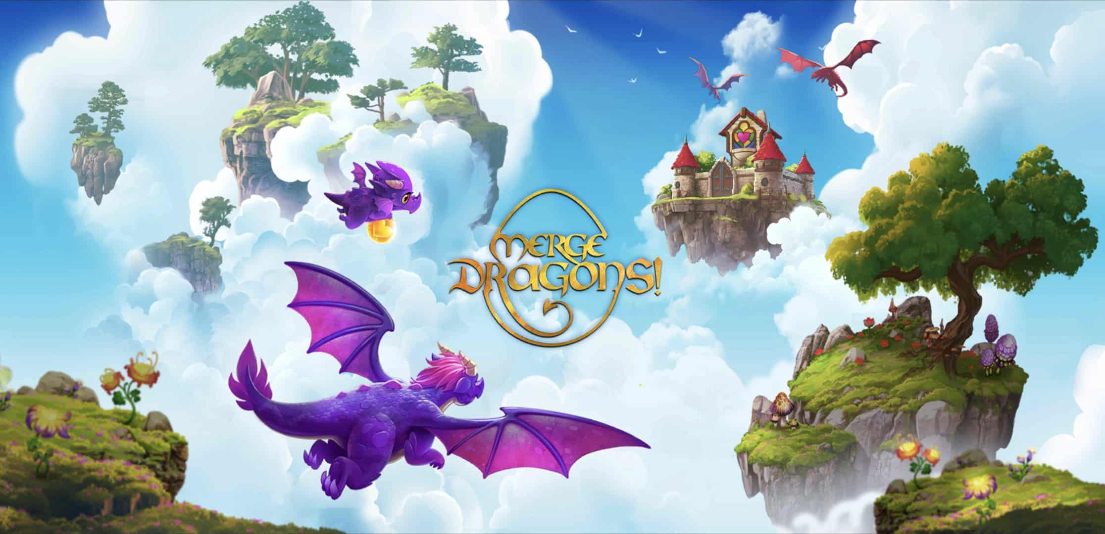 An in-game screenshot from Merge Dragons!