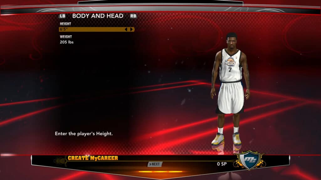 An in-game screenshot from NBA 2K13.