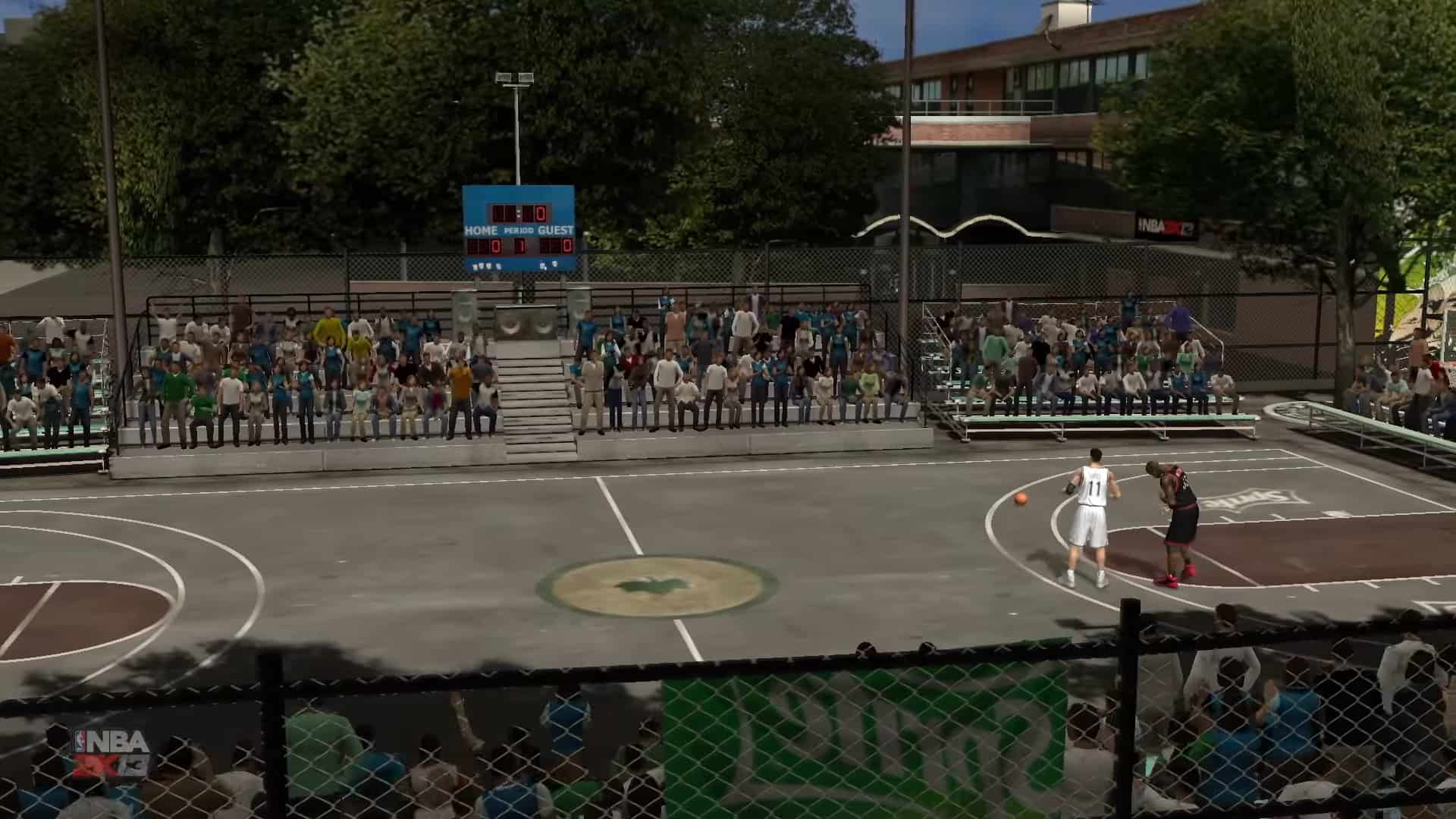 An in-game screenshot from NBA 2K13.