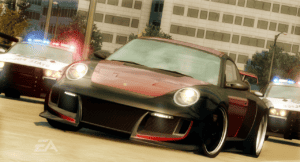 Porsche chased by the police in Need for Speed: Undercover.