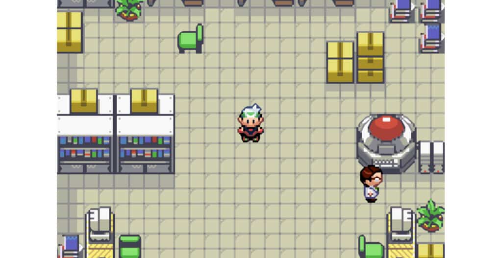 An in-game screenshot from Pokemon Emerald.