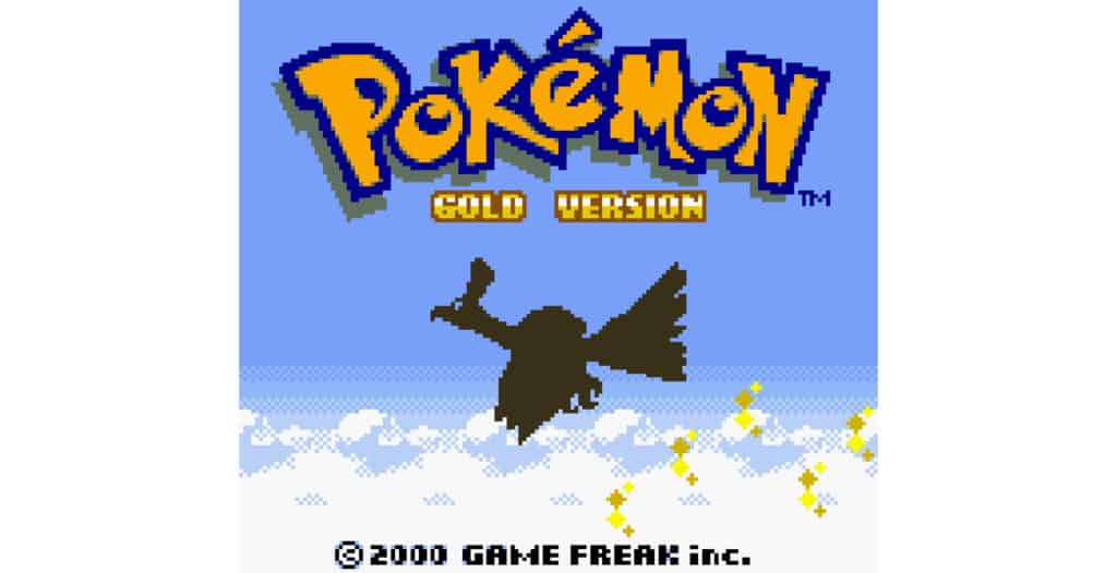 A screenshot from Pokemon Gold.