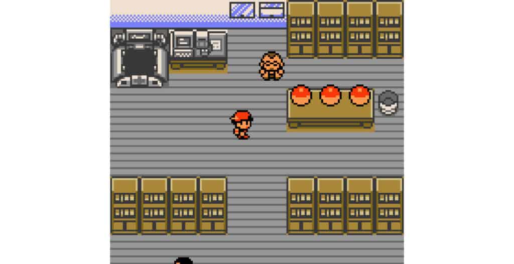 A screenshot from Pokemon Gold.