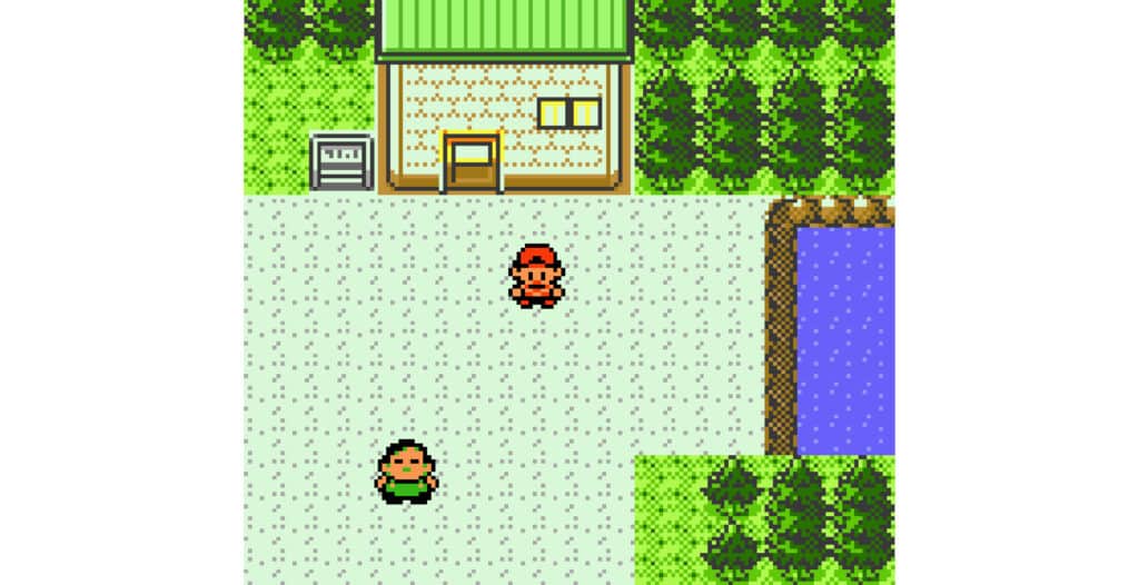 A screenshot from Pokemon Gold.