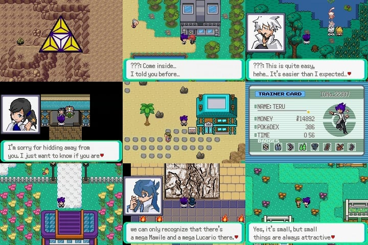 Gameplay shots from Pokemon Mega Power.