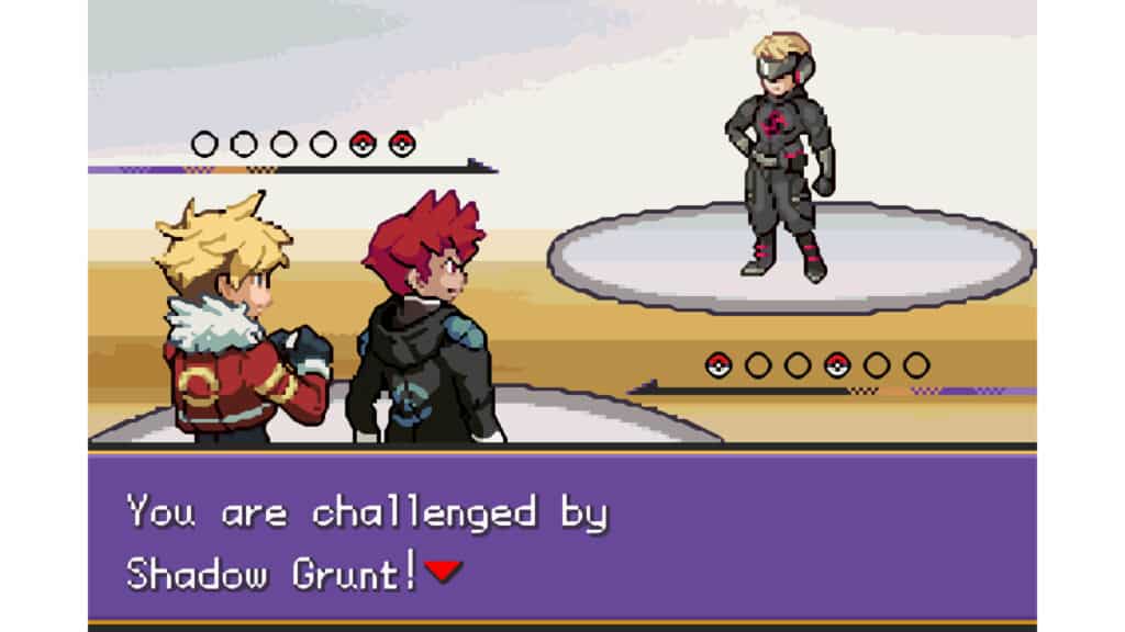 An in-game screenshot from Pokemon Unbound.