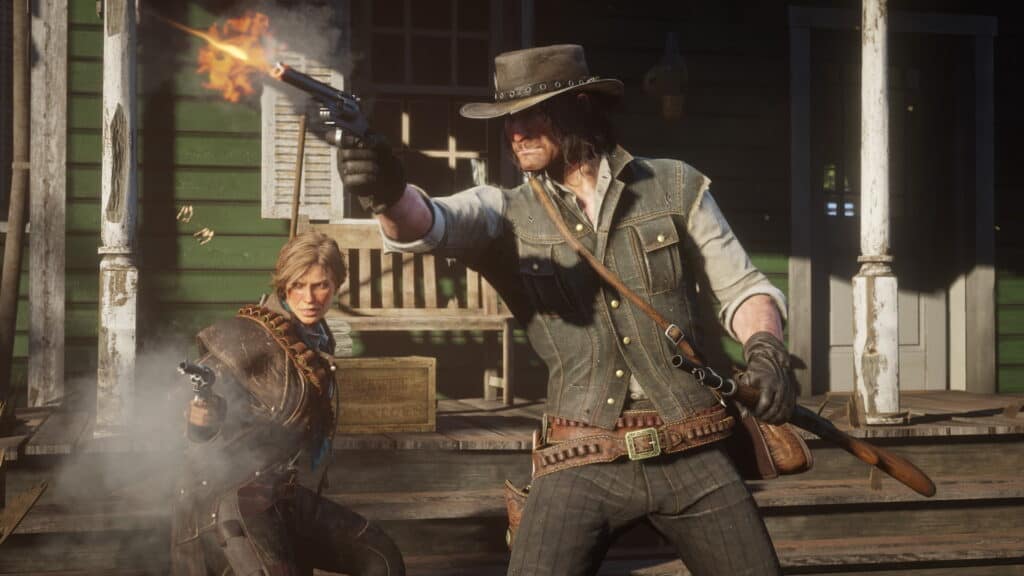 An official promotional image for Red Dead Redemption 2.