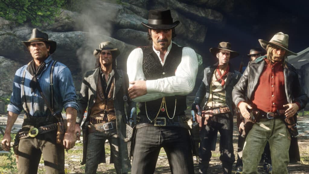 An official promotional image for Red Dead Redemption 2.