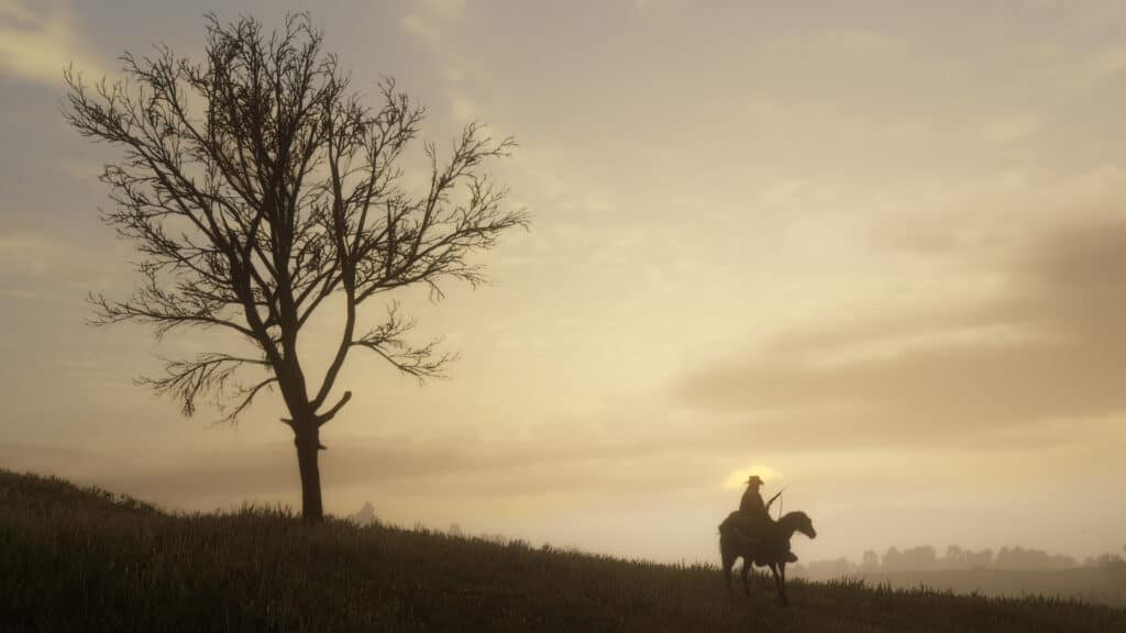 An official promotional image for Red Dead Redemption 2.