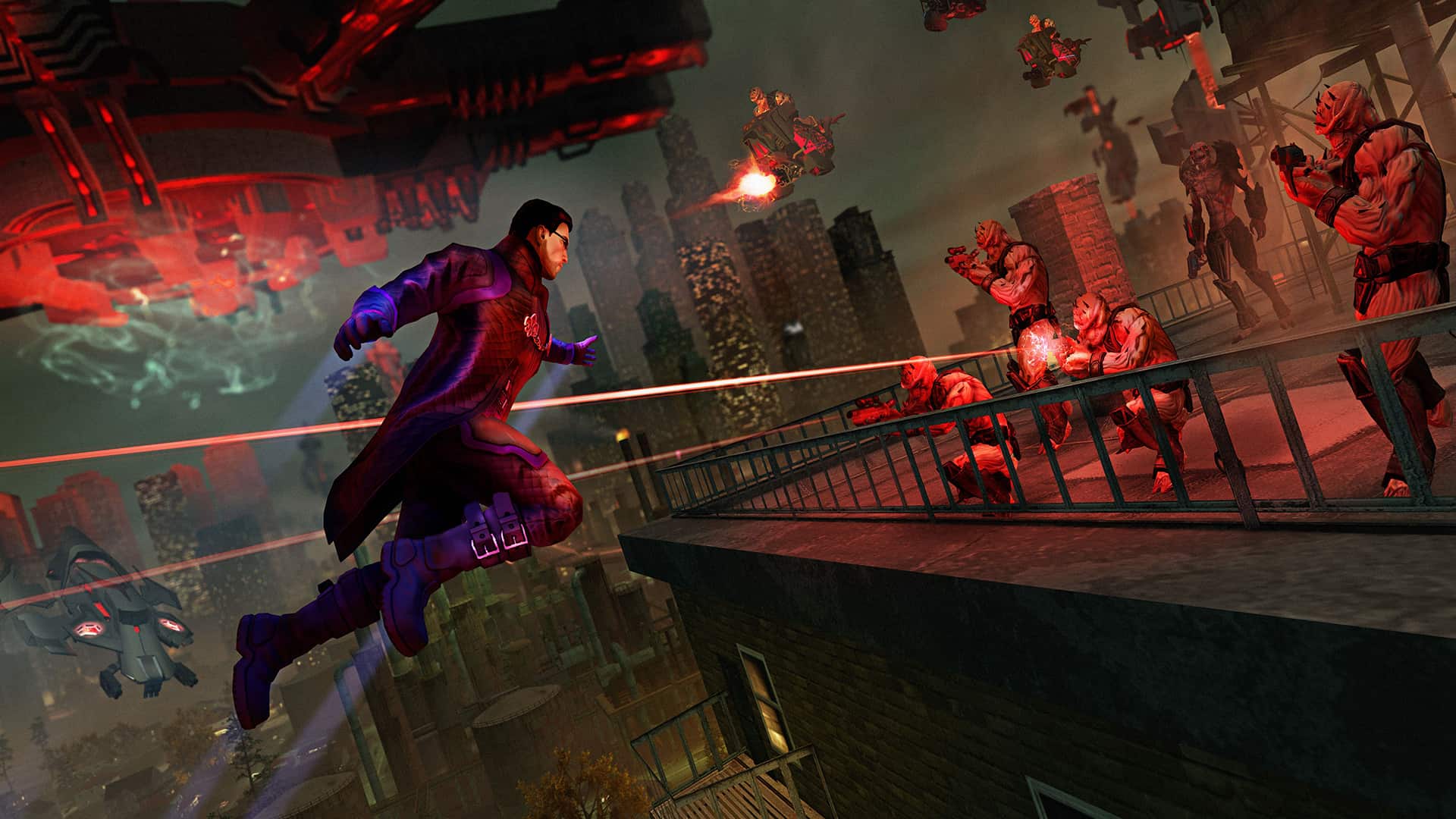 An in-game screenshot of Saints Row IV.