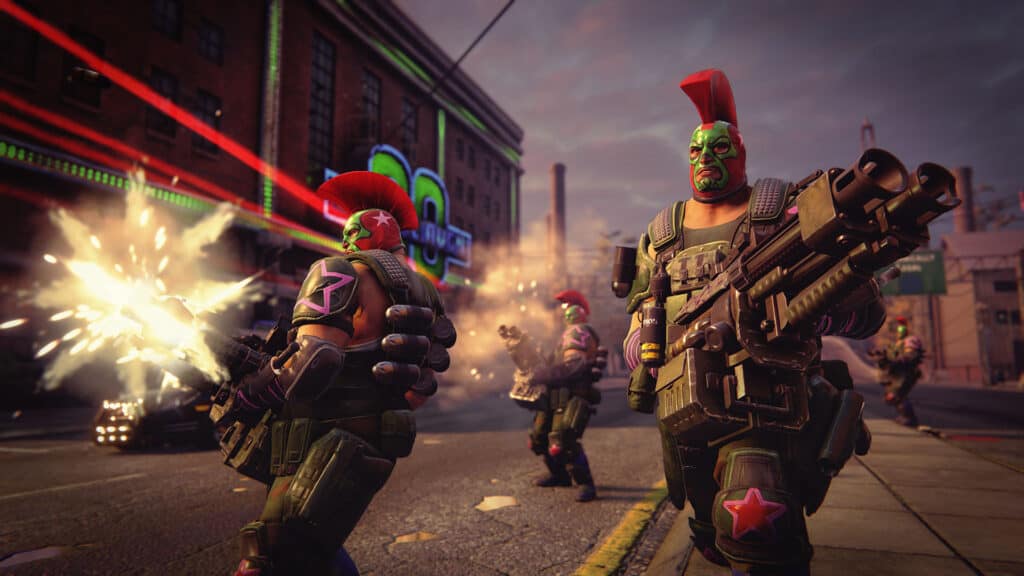 Gang members in Saints Row The Third Remastered.