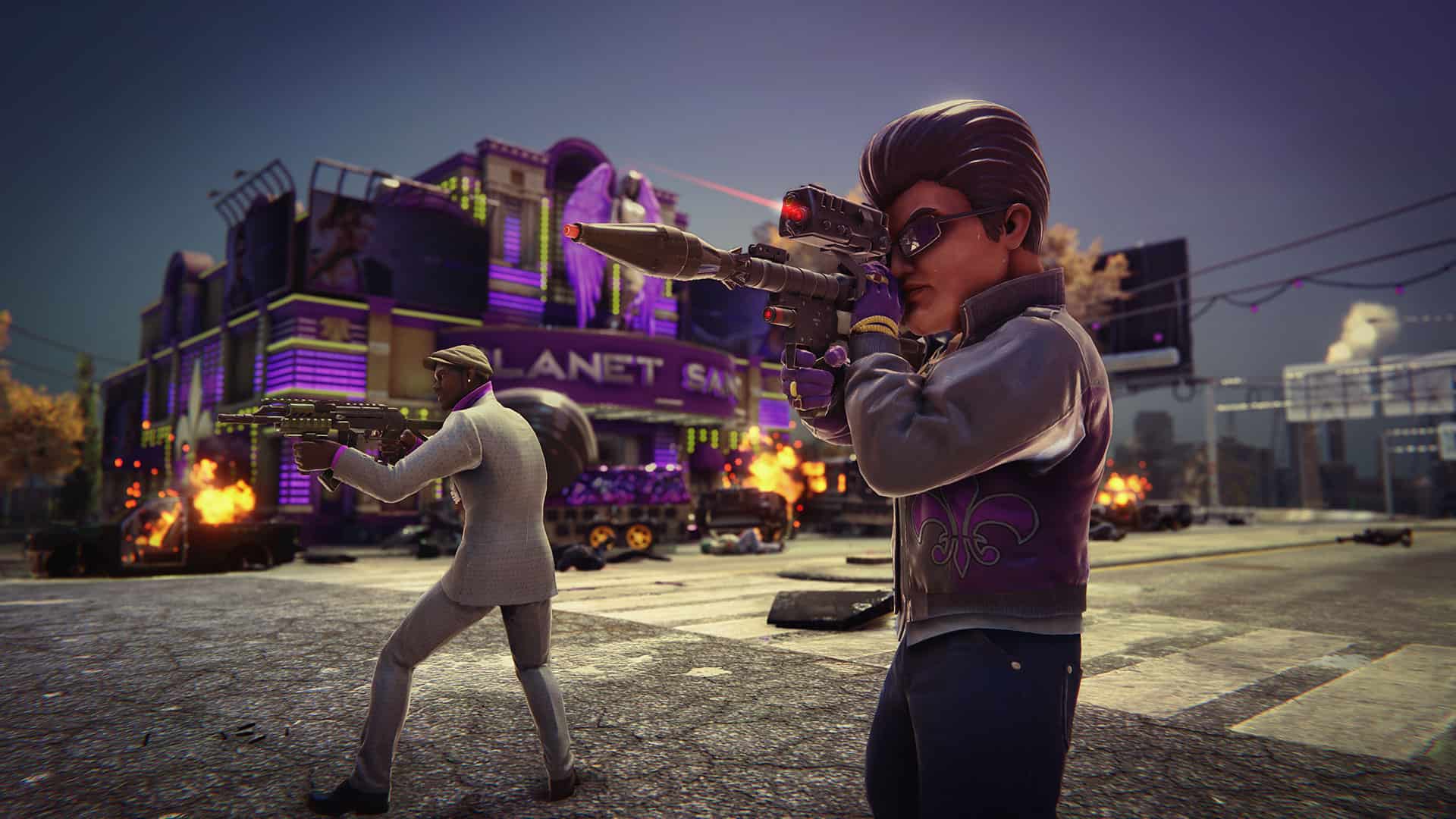 Weapons in Saints Row: The Third Remastered.