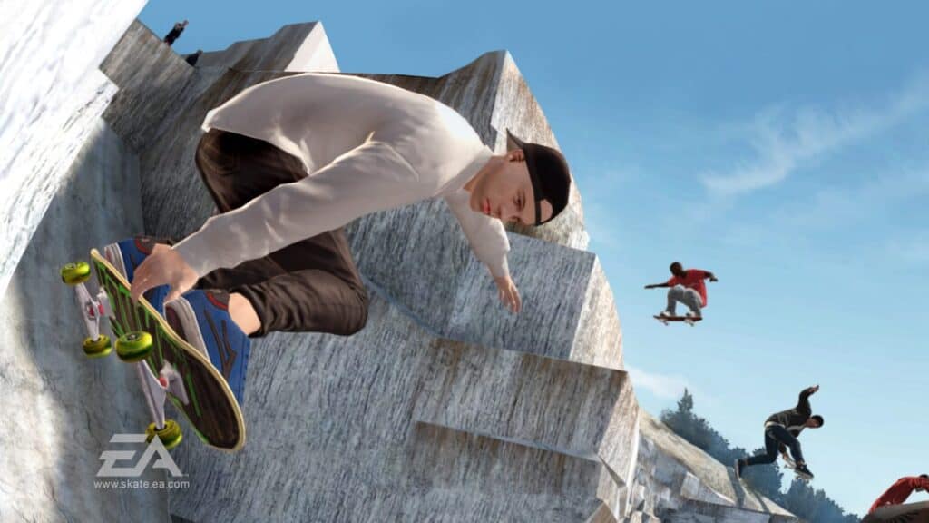 A promotional image for Skate 3.