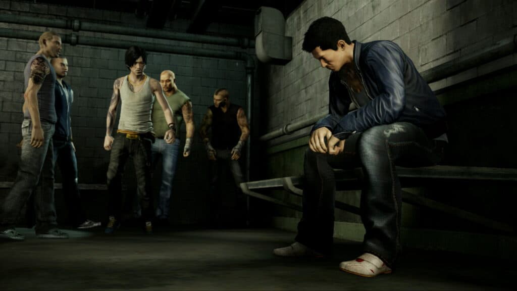 A Steam promotional image for Sleeping Dogs.