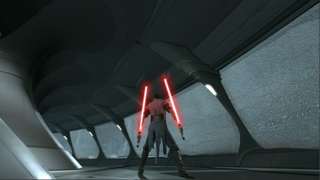 Lightsabers in Star Wars: The Force Unleashed II.