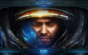 A Blizzard promotional image for StarCraft 2: Wings of Liberty.