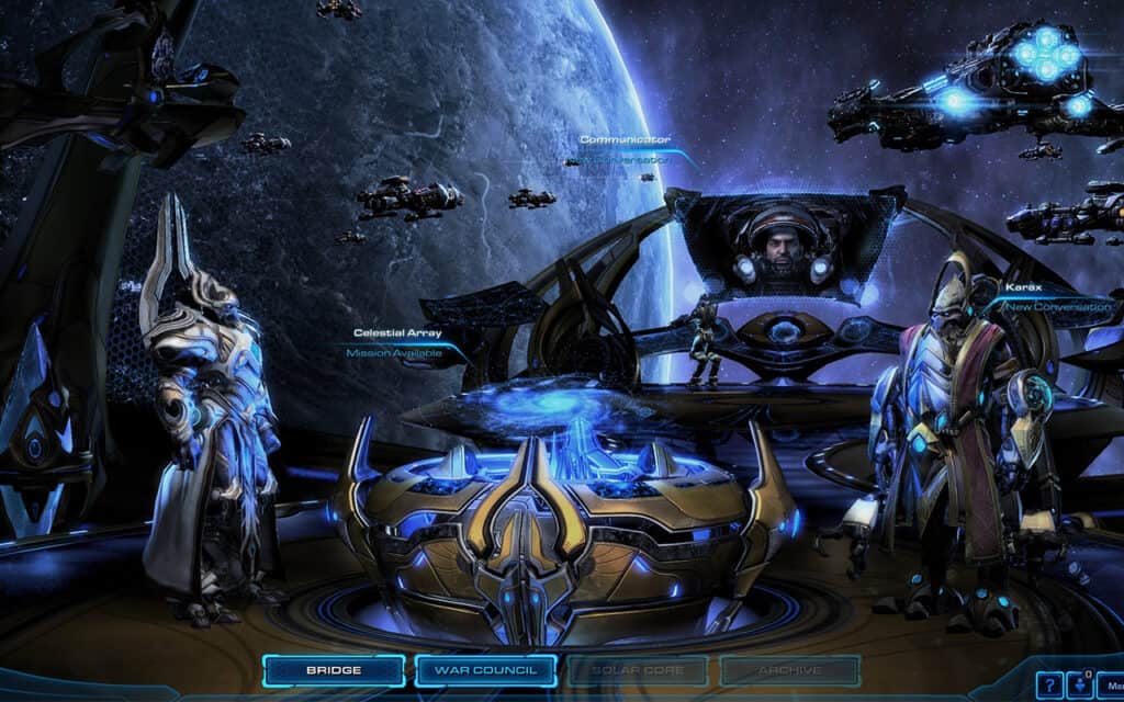 A Blizzard promotional image for StarCraft II: Wings of Liberty.