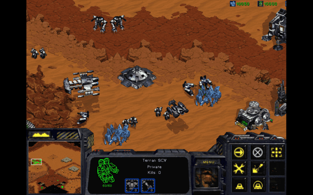 Terran units in StarCraft.