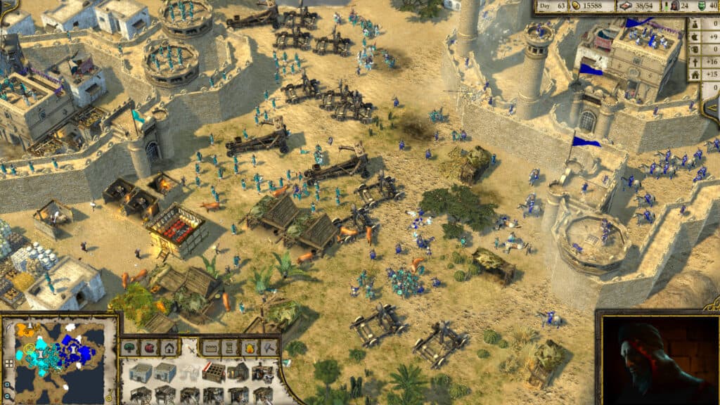 Various Units in Stronghold Crusader II.