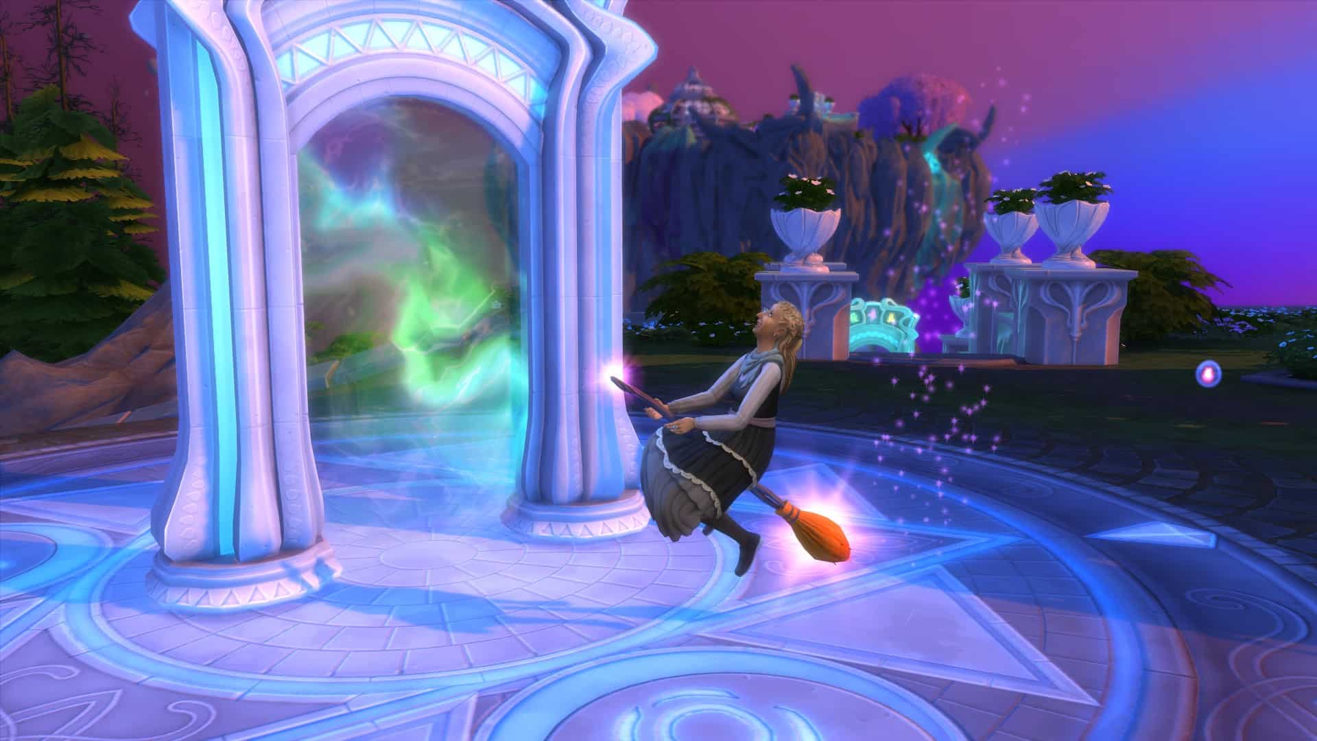 An in-game screenshot from The Sims 4: Realm of Magic.