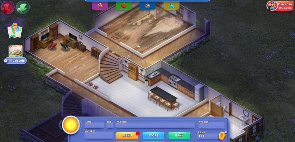 An in-game screenshot from Virtual Families 3.