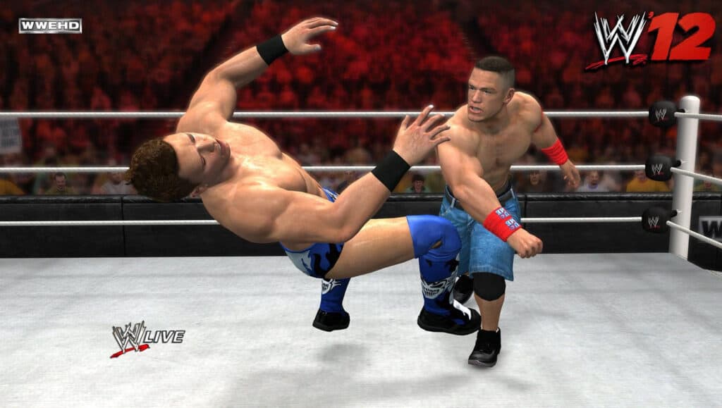 WWE '12 players can choose wrestling legends like John Cena.