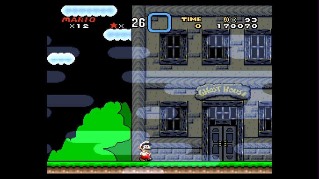Super Mario World has a wide variety of level types, like the ghost house.