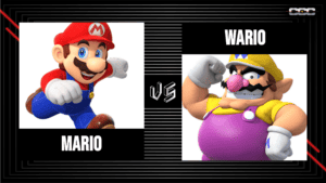 Mario vs. Wario: The classic gaming rivalry.