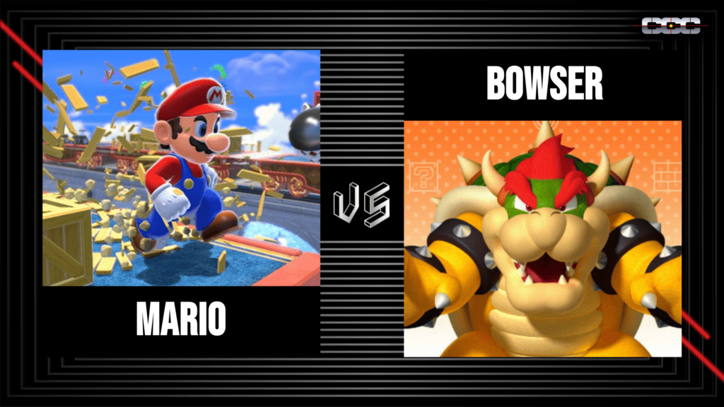 Mario vs Bowser comparison image