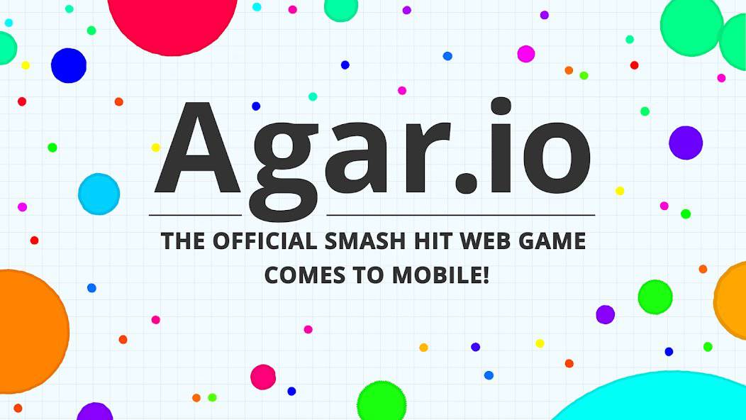 Promotional title page for Agar.io