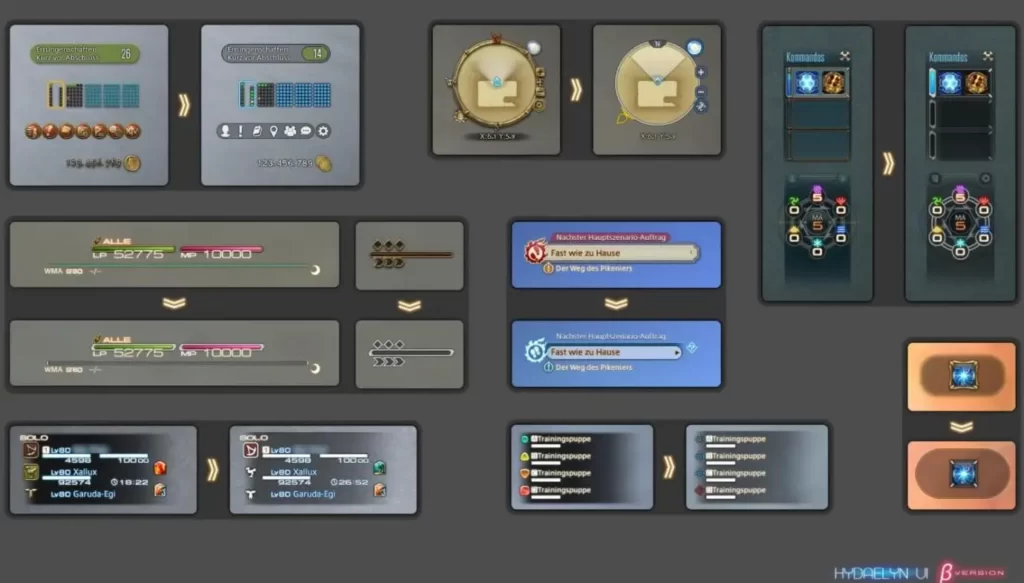 Final Fantasy XIV user-interface