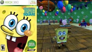 SpongeBob's Truth or Square cover art and gameplay