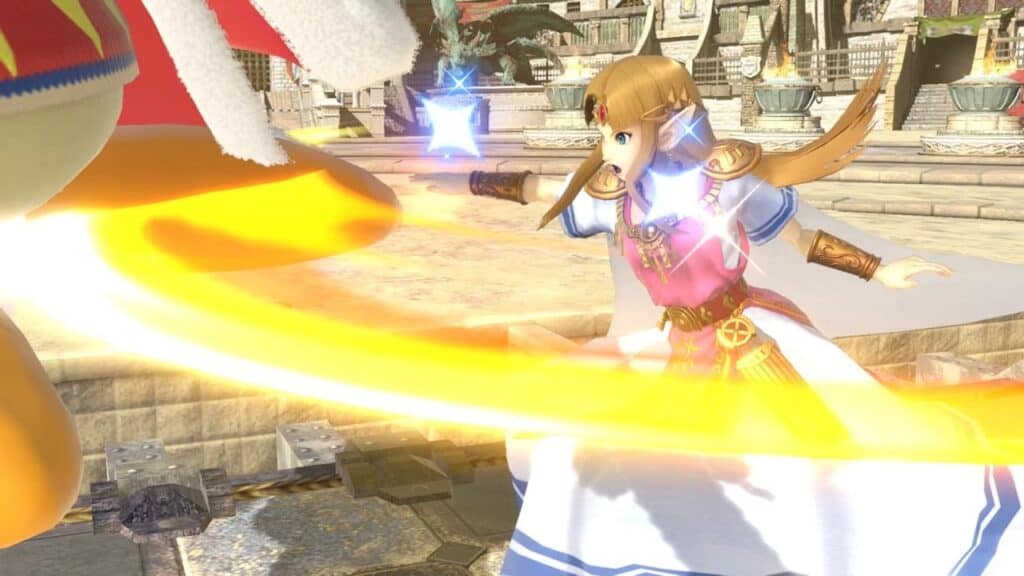 Zelda attacking