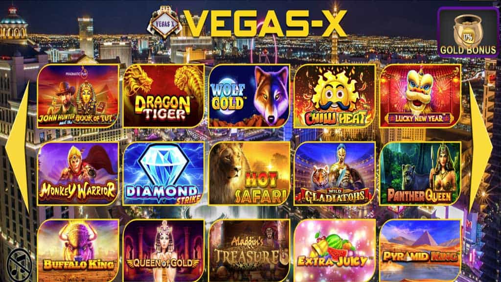 Vegas-X primarily offers slot machines, but there are dozens of other options available.