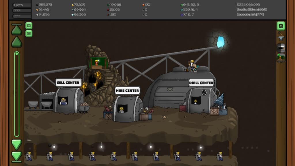 An in-game screenshot of Mr Mine.