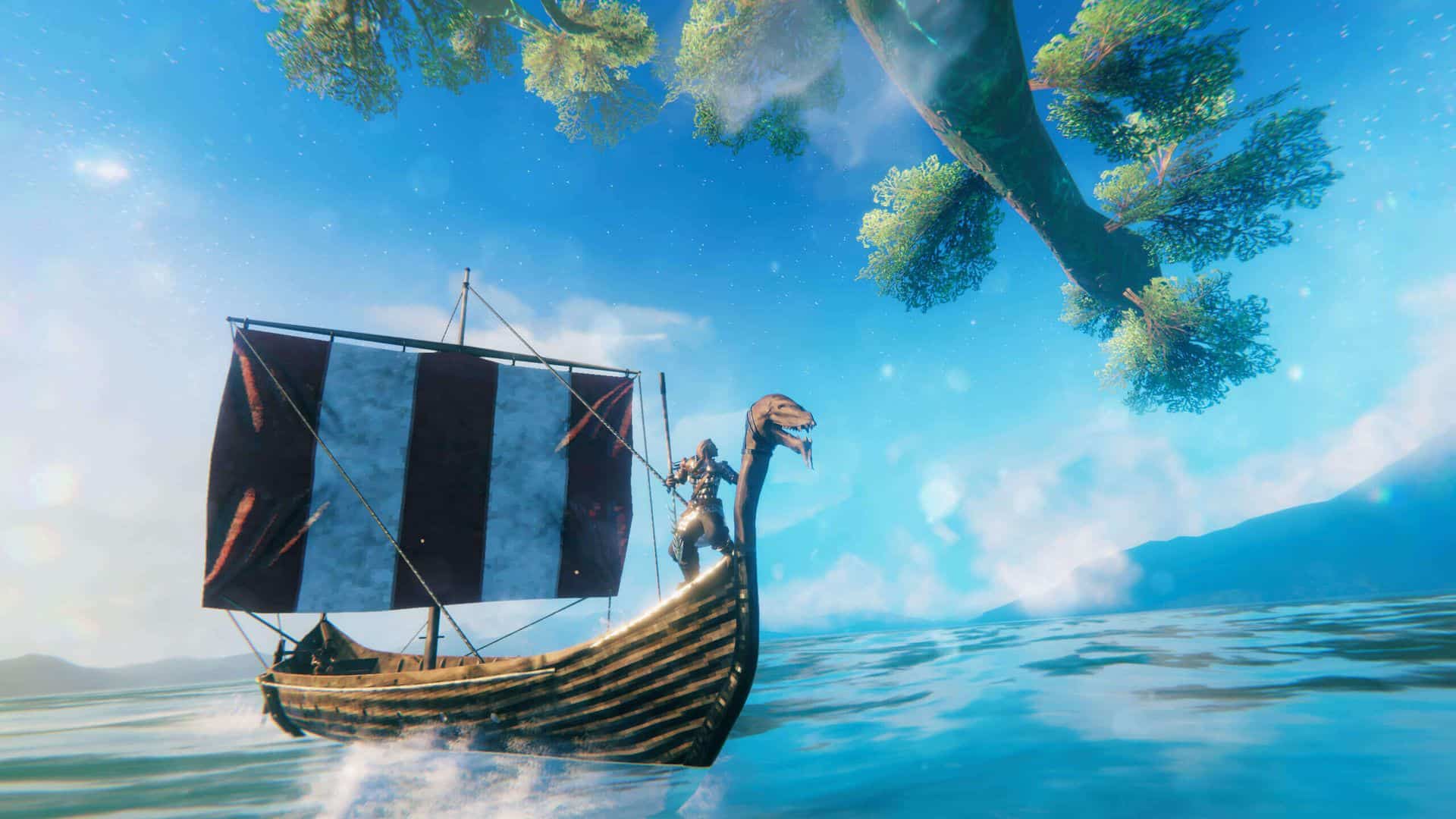 Valheim sailing gameplay