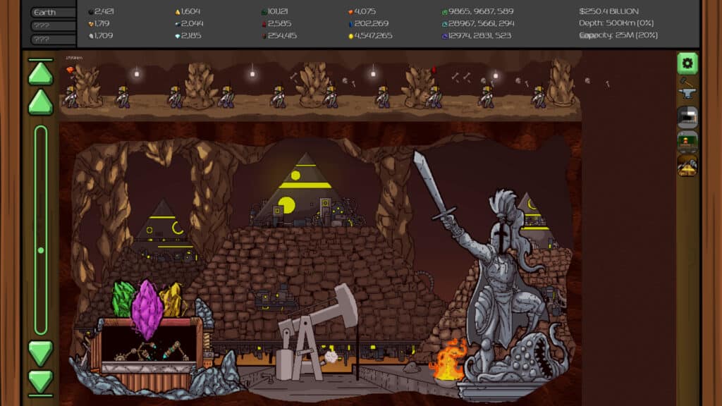 An in-game screenshot of Mr Mine.