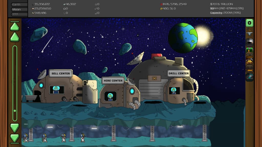 An in-game screenshot of Mr Mine.