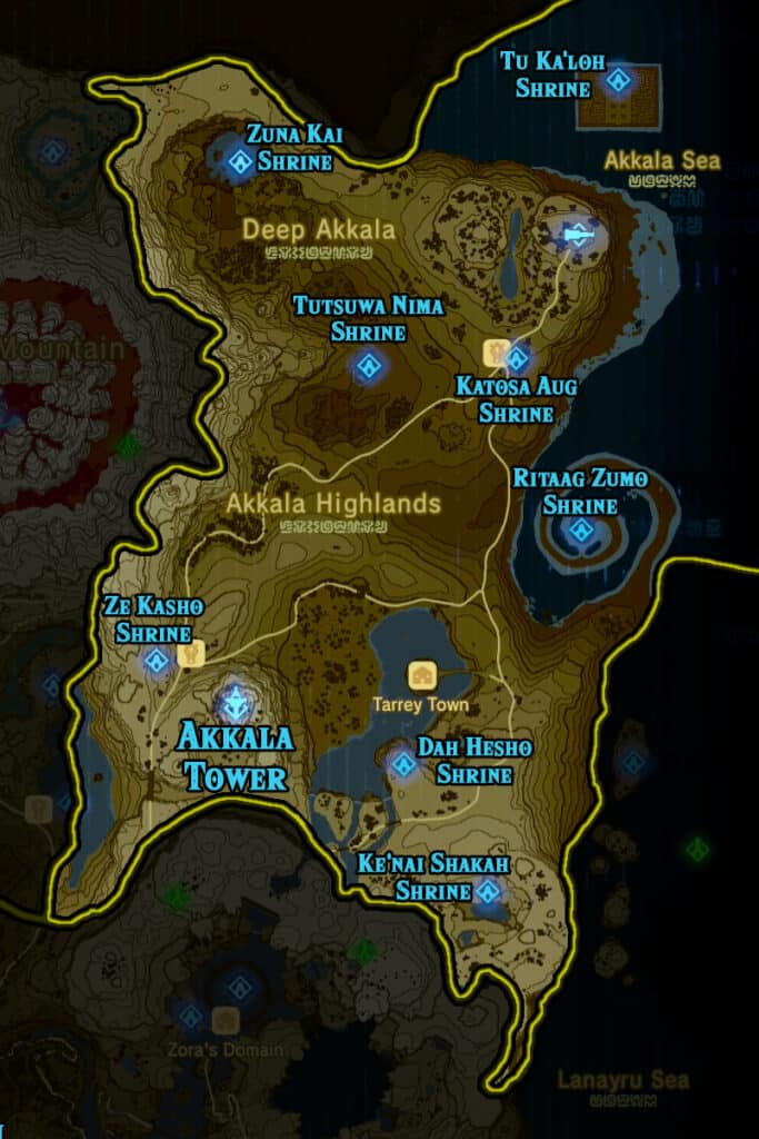 Zelda: Breath Of The Wild: All Shrine Locations And Maps