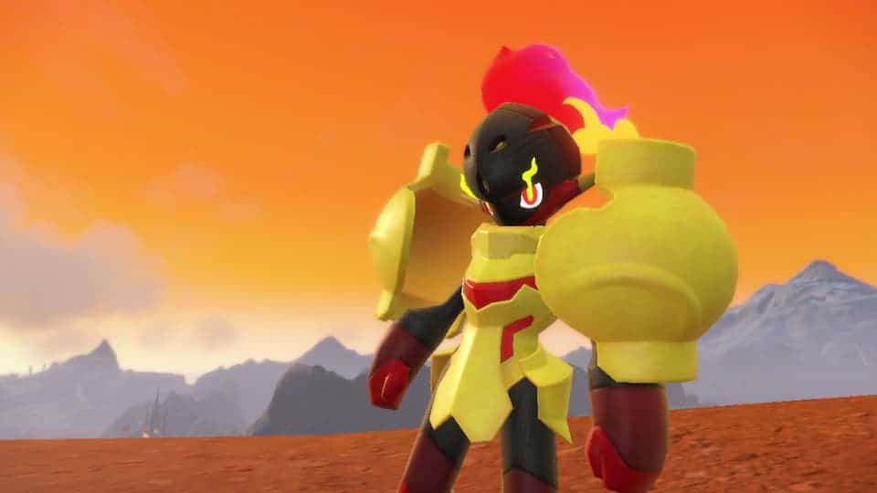 A shot of Armarouge from Pokemon Scarlet.
